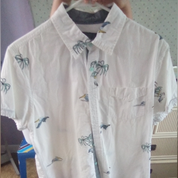Men's large button down short sleeve pelican shirt - Picture 1 of 5